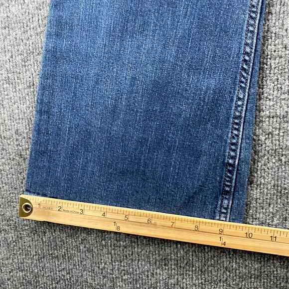 Levis 524 Jeans Womens 13 Blue Super Low Rise Denim Ladies 90s Ranch Boho Hippie - Picture 11 of 11